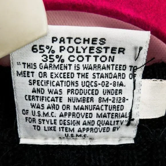 Vintage Commando Military Sweater Wool Men’s Large Black Made in USA USMC Style - Picture 6 of 11